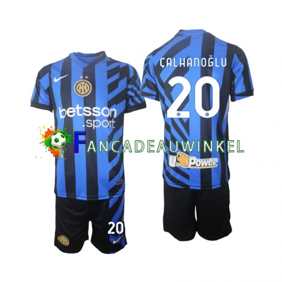 Inter Milan Wedstrijdshirt met Korting Hakan Calhanoglu 20 Thuis Kind 2024-25 Korte Mouw