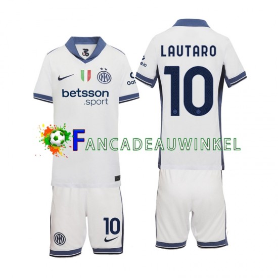 Inter Milan Wedstrijdshirt met Korting Lautaro 10 Uit Kind 2024-25 Korte Mouw