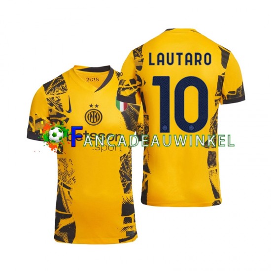 Inter Milan Wedstrijdshirt met Korting Lautaro 10 3rd Heren 2024-25 Korte Mouw