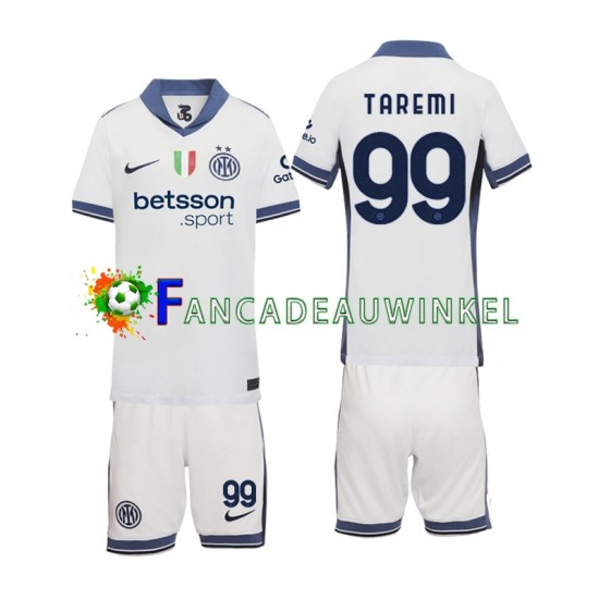 Inter Milan Wedstrijdshirt met Korting Mehdi Taremi 99 Uit Kind 2024-25 Korte Mouw