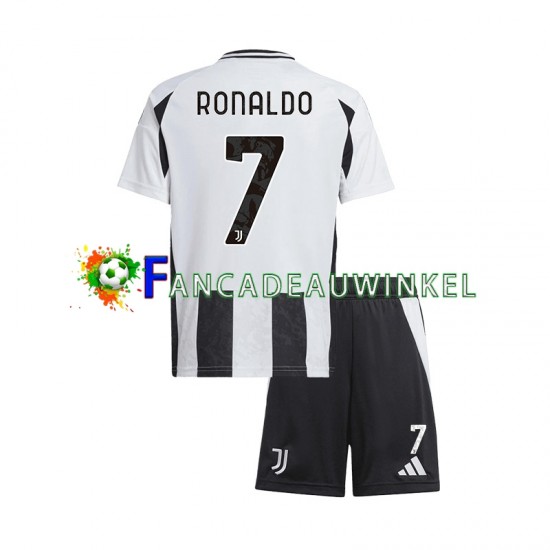 Juventus Wedstrijdshirt met Korting Cristiano Ronaldo 7 Thuis Kind 2024-25 Korte Mouw