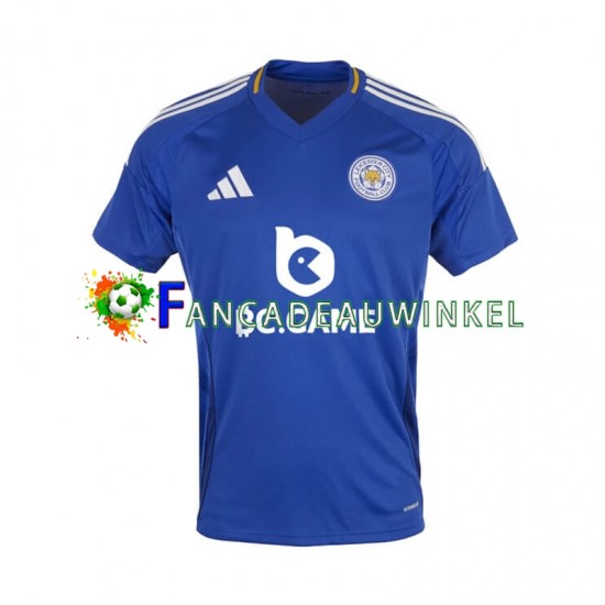 Leicester City Wedstrijdshirt met Korting Thuis Heren 2024-25 Korte Mouw