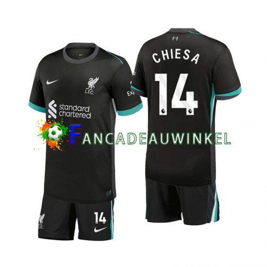 Liverpool Wedstrijdshirt met Korting Chiesa 14 Uit Kind 2024-25 Korte Mouw