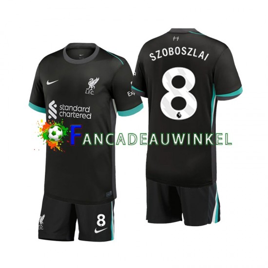 Liverpool Wedstrijdshirt met Korting Szoboszlai 8 Uit Kind 2024-25 Korte Mouw