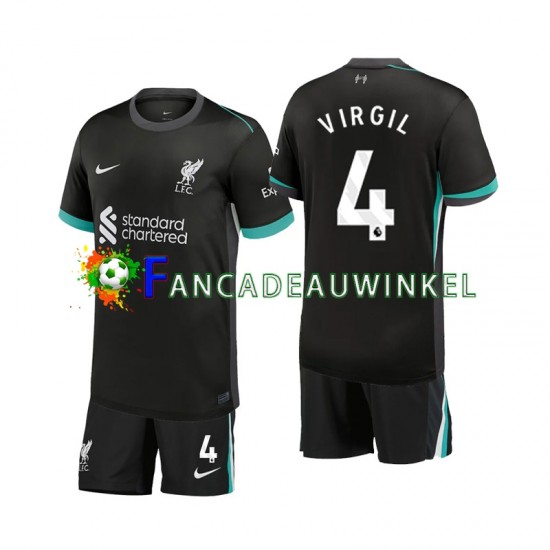 Liverpool Wedstrijdshirt met Korting Virgil 4 Uit Kind 2024-25 Korte Mouw