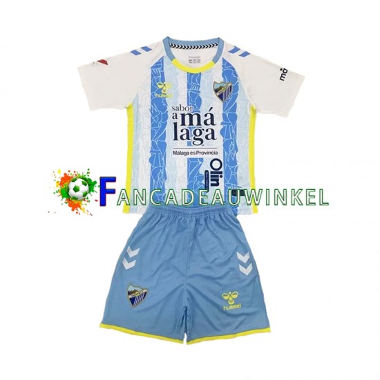 Málaga CF Wedstrijdshirt met Korting Thuis Kind 2024-25 Korte Mouw