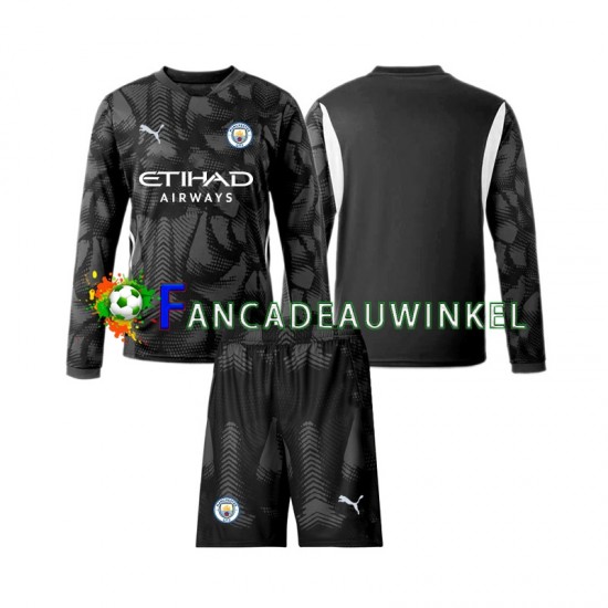 Manchester City Wedstrijdshirt met Korting Keepersshirt Vierde Kind 2024-25 Lange Mouw