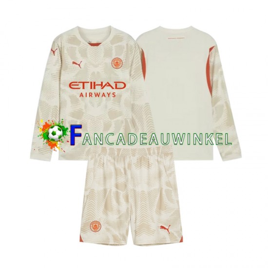 Manchester City Wedstrijdshirt met Korting Keepersshirt 3rd Kind 2024-25 Lange Mouw