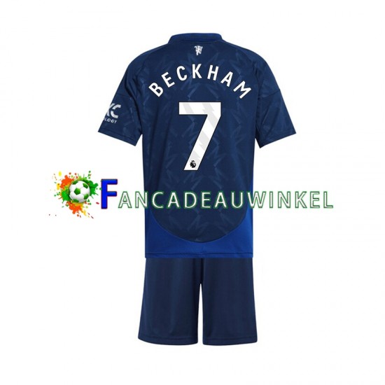 Manchester United Wedstrijdshirt met Korting Beckham 7 Uit Kind 2024-25 Korte Mouw