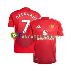 Manchester United Wedstrijdshirt met Korting Beckham 7 Thuis Heren 2024-25 Korte Mouw