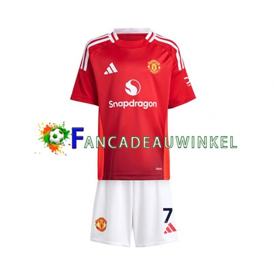 Manchester United Wedstrijdshirt met Korting Cristiano Ronaldo 7 Thuis Kind 2024-25 Korte Mouw