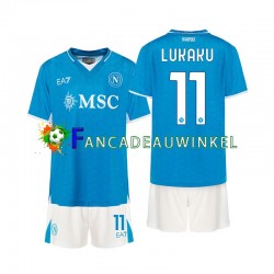 Napoli Wedstrijdshirt met Korting Lukaku 11 Thuis Kind 2024-25 Korte Mouw