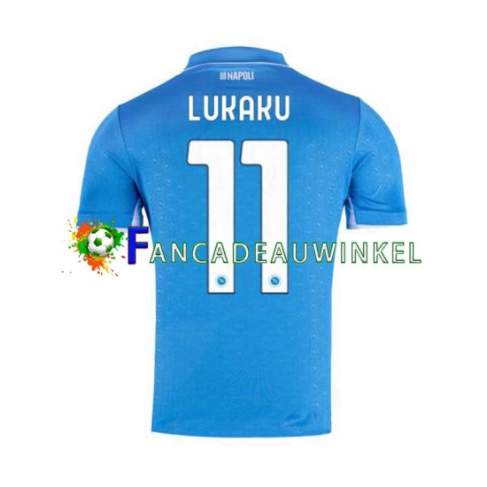 Napoli Wedstrijdshirt met Korting Lukaku 11 Thuis Heren 2024-25 Korte Mouw