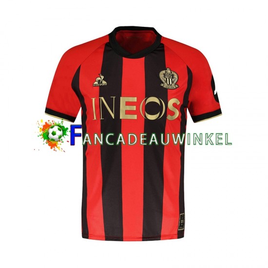 OGC Nice Wedstrijdshirt met Korting Thuis Heren 2024-25 Korte Mouw