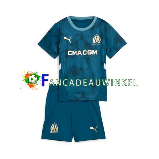 Olympique Marseille Wedstrijdshirt met Korting Uit Kind 2024-25 Korte Mouw