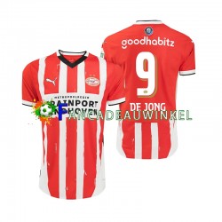 PSV Eindhoven Wedstrijdshirt met Korting DE JONG 9 Thuis Heren 2024-25 Korte Mouw