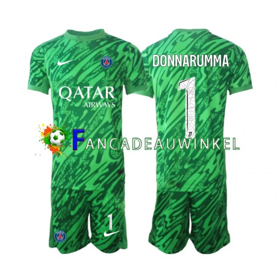 Paris Saint-Germain Wedstrijdshirt met Korting Gianluigi Donnarumma 1 Keepersshirt Uit Kind 2024-25 Korte Mouw