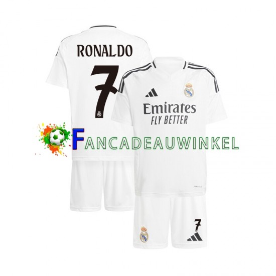 Real Madrid Wedstrijdshirt met Korting Cristiano Ronaldo 7 Thuis Kind 2024-25 Korte Mouw