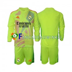 Real Madrid Wedstrijdshirt met Korting Keepersshirt Vierde Kind 2024-25 Lange Mouw