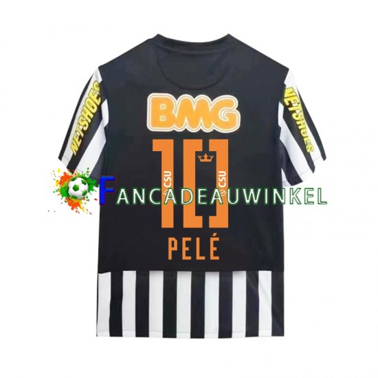 Wedstrijdshirt met Korting Santos PELE 10 -2012 Retro Uit Heren 2011 Korte Mouw