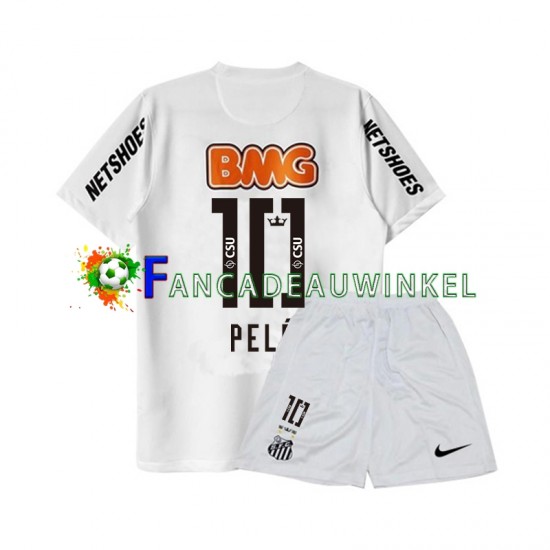 Wedstrijdshirt met Korting Santos PELE 10 -2012 Retro Thuis Kind 2011 Korte Mouw