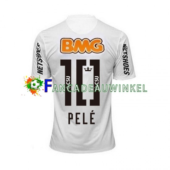 Wedstrijdshirt met Korting Santos PELE 10 -2012 Retro Thuis Heren 2011 Korte Mouw