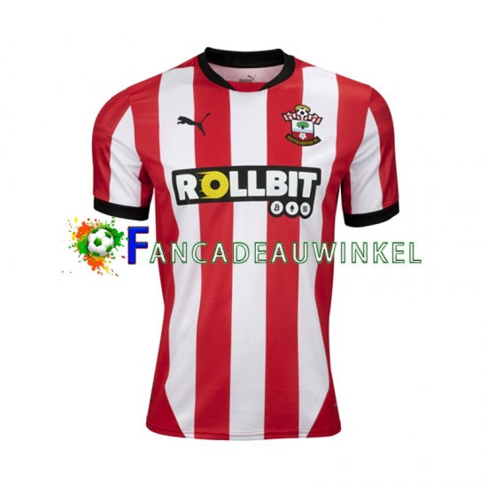 Southampton Wedstrijdshirt met Korting Thuis Heren 2024-25 Korte Mouw