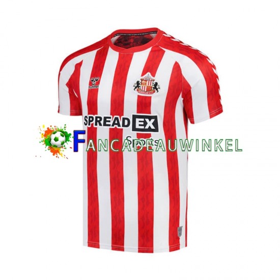 Wedstrijdshirt met Korting Sunderland Thuis Heren 2024-25 Korte Mouw