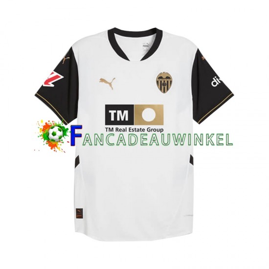 Valencia CF Wedstrijdshirt met Korting Thuis Heren 2024-25 Korte Mouw