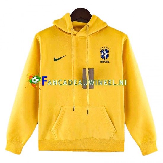 Brazilië Geel Heren Capuchon met koord Hoodie 2022-23