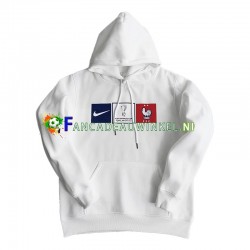 Frankrijk Sweater Hoodie Wit Heren 2022-23