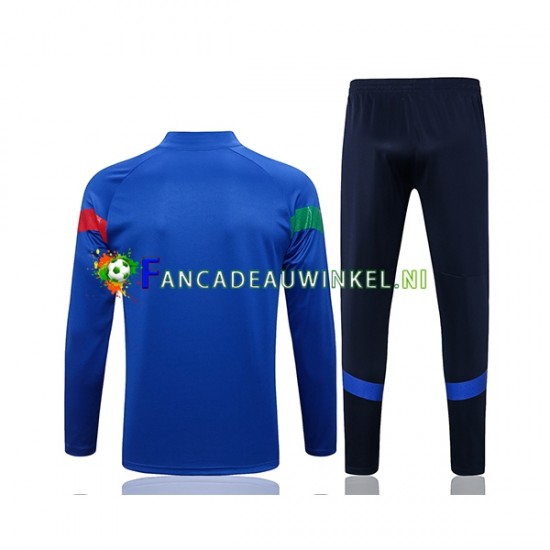 Italië Blauw Sweatshirts Pak 2022-23 SKU001