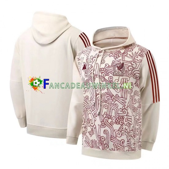 Mexico WIT Rood Heren Capuchon met koord Hoodie 2022-23