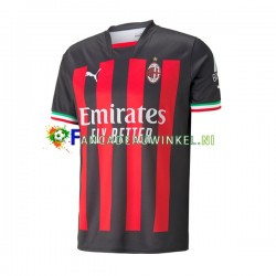AC Milan Wedstrijdshirt met Korting Thuis Heren 2022-23 Korte Mouw