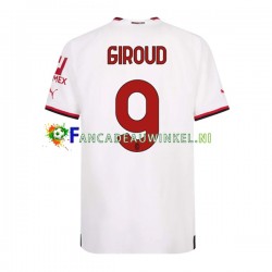 AC Milan Wedstrijdshirt met Korting Olivier Giroud 9 Uit Heren 2022-23 Korte Mouw