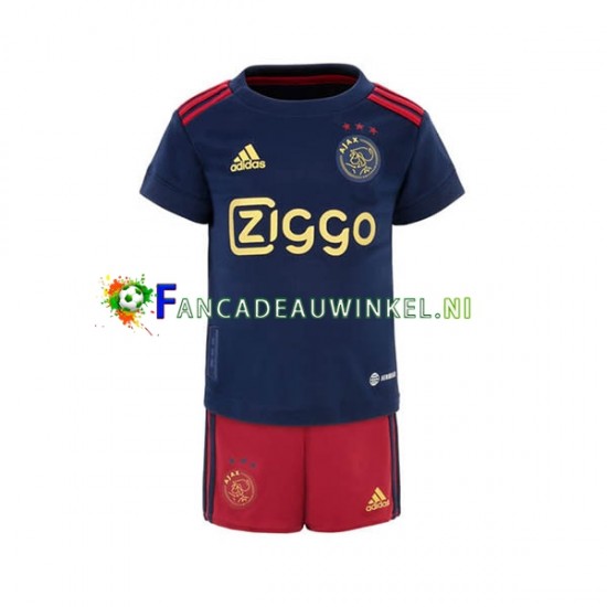 AFC Ajax Wedstrijdshirt met Korting Uit Kind 2022-23 Korte Mouw