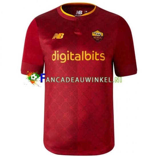 AS Roma Wedstrijdshirt met Korting Thuis Heren 2022-23 Korte Mouw