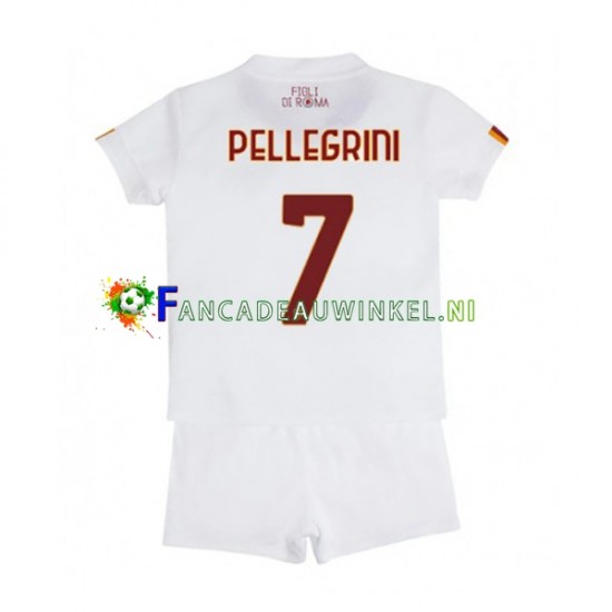 AS Roma Wedstrijdshirt met Korting Lorenzo Pellegrini 7 Uit Kind 2022-23 Korte Mouw