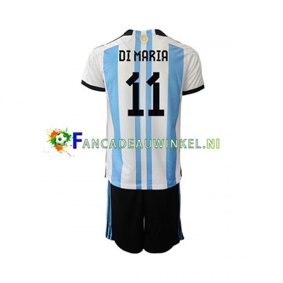 Argentinië Wedstrijdshirt met Korting Di Maria 11 Thuis Kind WK 2022 Korte Mouw