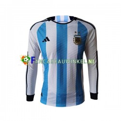 Argentinië Wedstrijdshirt met Korting Thuis Heren WK 2022 Lange Mouw