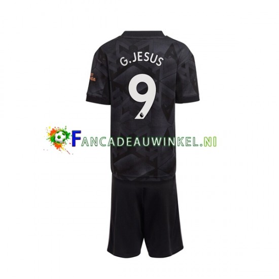 Arsenal Wedstrijdshirt met Korting Gabriel Jesus 9 Uit Kind 2022-23 Korte Mouw