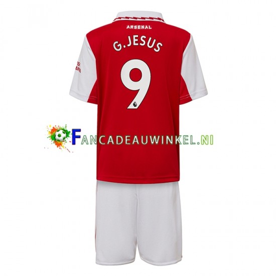 Arsenal Wedstrijdshirt met Korting Gabriel Jesus 9 Thuis Kind 2022-23 Korte Mouw