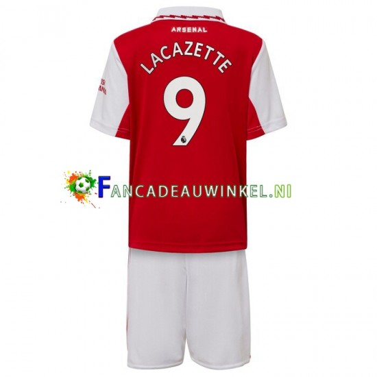 Arsenal Wedstrijdshirt met Korting Lacazette 9 Thuis Kind 2022-23 Korte Mouw