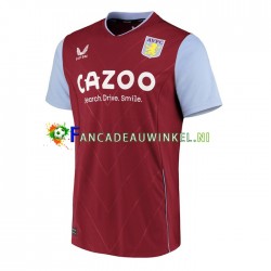 Aston Villa Wedstrijdshirt met Korting Thuis Heren 2022-23 Korte Mouw