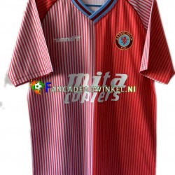 Aston Villa Wedstrijdshirt met Korting 1988 Retro Thuis Heren Korte Mouw