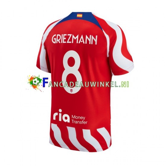 Atlético Madrid Wedstrijdshirt met Korting Antoine Griezmann 8 Thuis Heren 2022-23 Korte Mouw