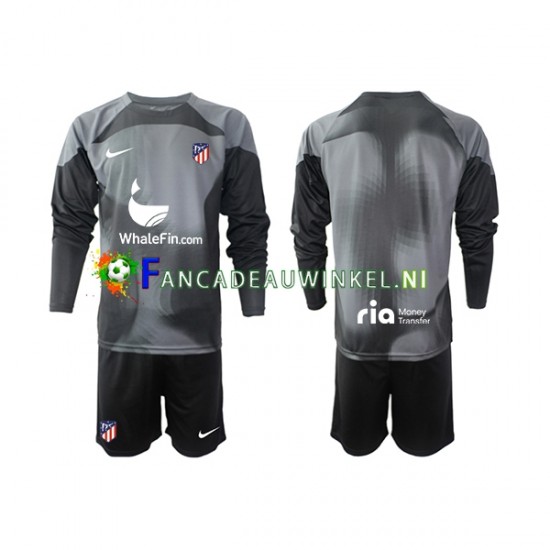 Atlético Madrid Wedstrijdshirt met Korting Keepersshirt Uit Kind 2022-23 Lange Mouw