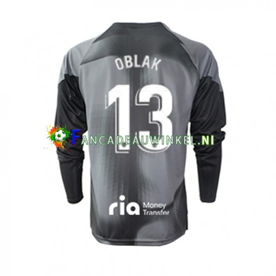 Atlético Madrid Wedstrijdshirt met Korting Jan Oblak 13 Keepersshirt Uit Heren 2022-23 Lange Mouw