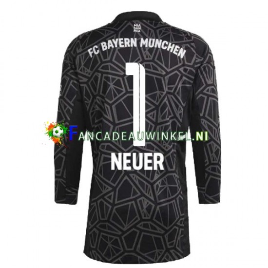 FC Bayern München Wedstrijdshirt met Korting Manuel Neuer 1 Keepersshirt Uit Heren 2022-23 Lange Mouw