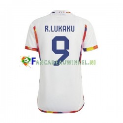 België Wedstrijdshirt met Korting Lukaku 9 Uit Heren WK 2022 Korte Mouw
